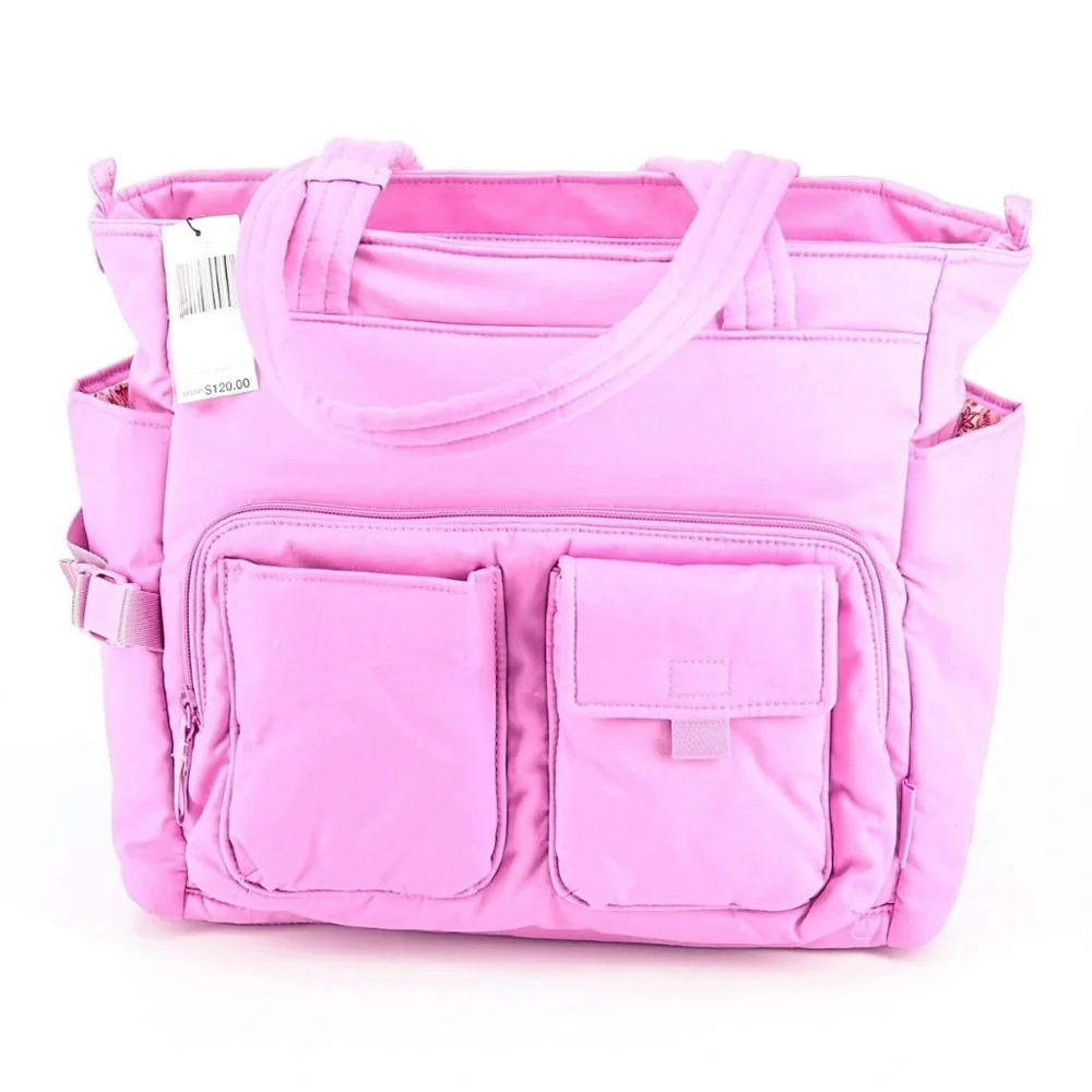 💐 Vera Bradley Utility Tote Bag. NWT. Rich Orchid. - Picture 14 of 16